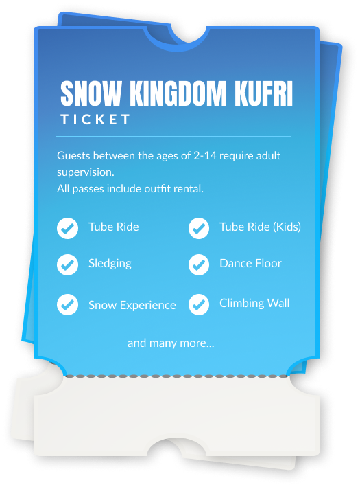 Snow kingdom kufri ticket